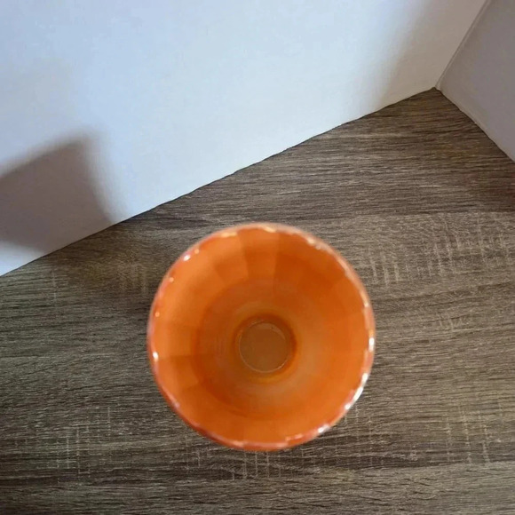 Vtg  Peach Luster Vase - Picture 4 of 7